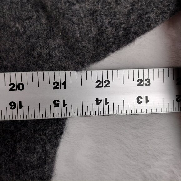 Vertical Designs Cashmere Cardigan Sweater Women M Gray Knit Open Front Luxury - Picture 7 of 13